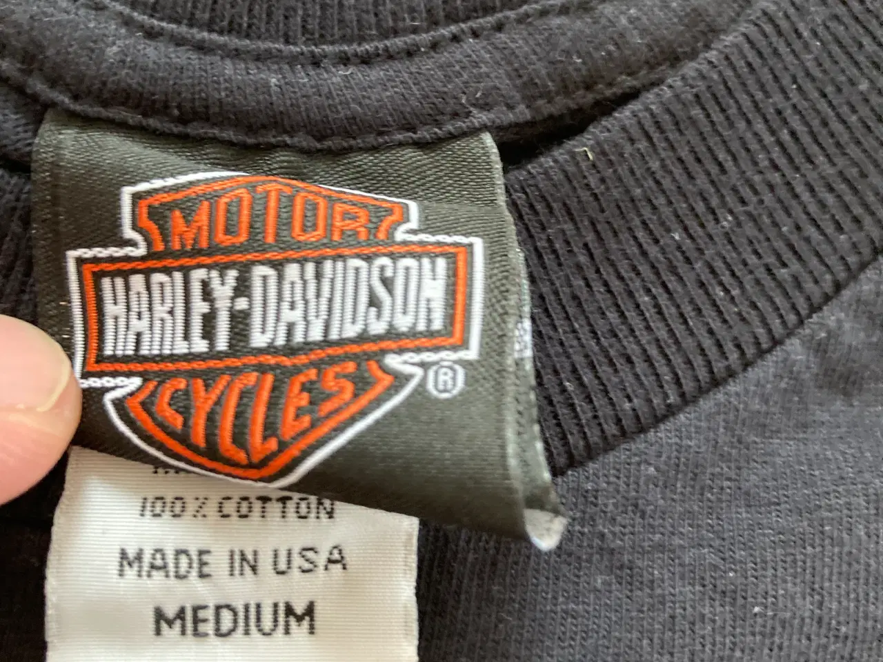 Billede 3 - Harley-Davidson T-shirt str. M, sort bomuld