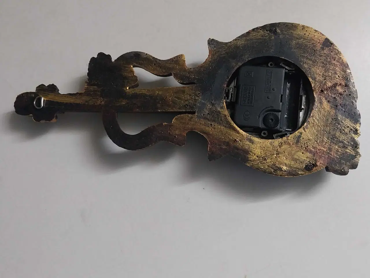 Billede 6 - Vægur. Violin kobberfarvet. 