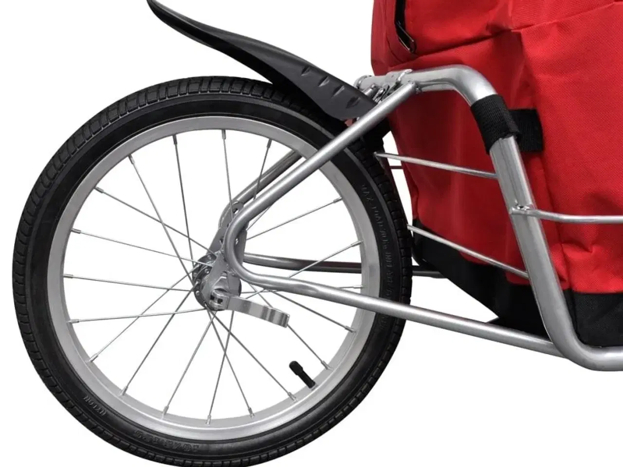 Billede 7 - Ethjulet cykelanhænger med opbevaringstaske