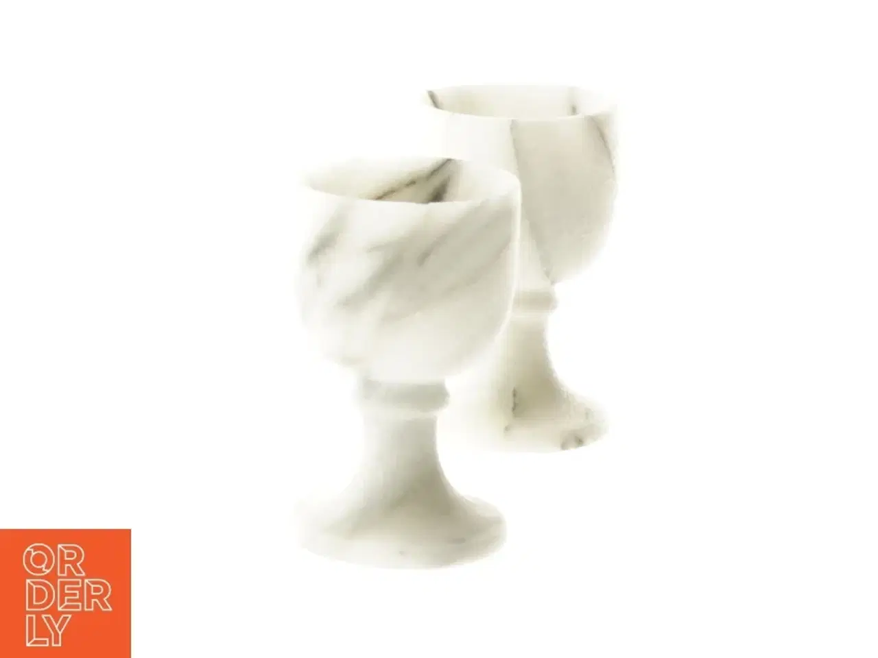 Billede 2 - Æggebægre i marmor (str. 7 x 4 cm)