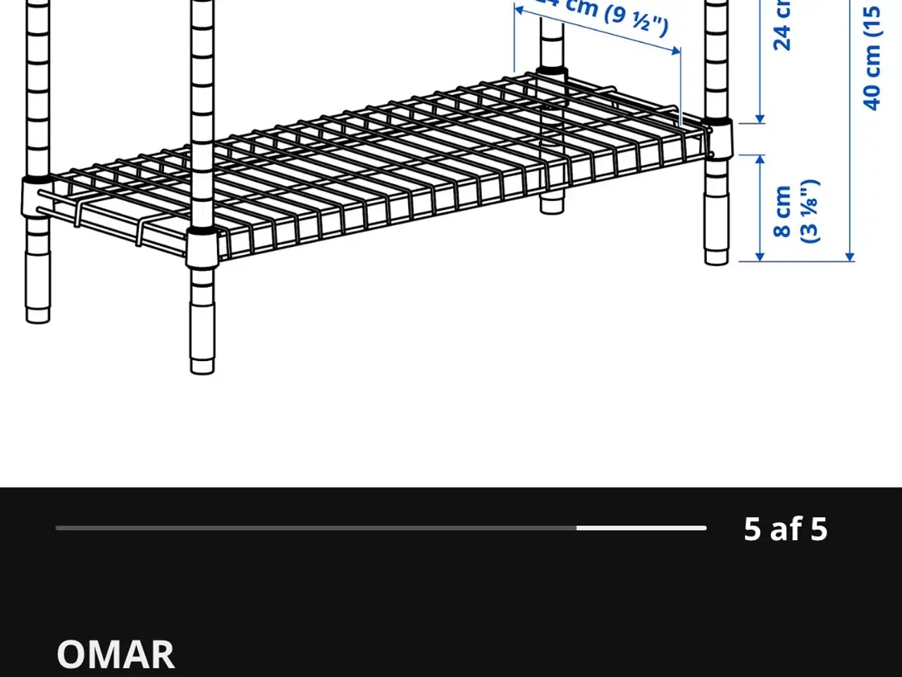 Billede 5 - Ikea Omar reol stor og lille