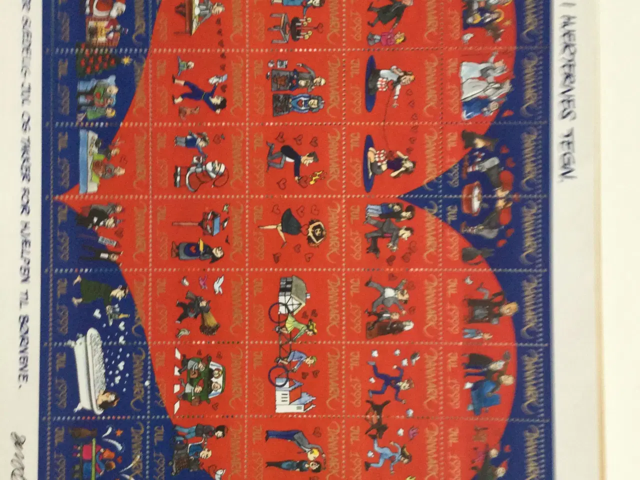 Billede 1 - Julemærker hele ark år 1999 til 2014 pr ark