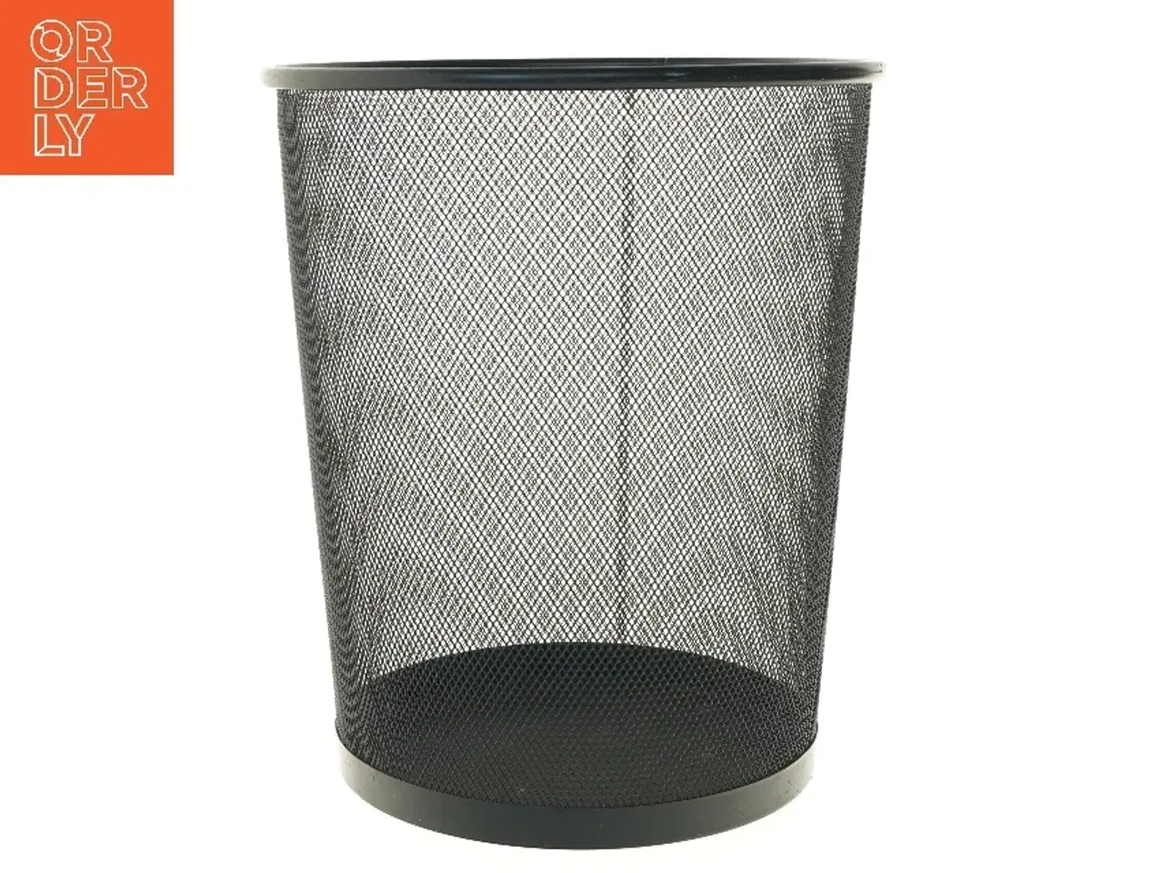 Billede 1 - Affaldsspand i sort metalnet (str. Ø 29,5 cm længde 35 cm)