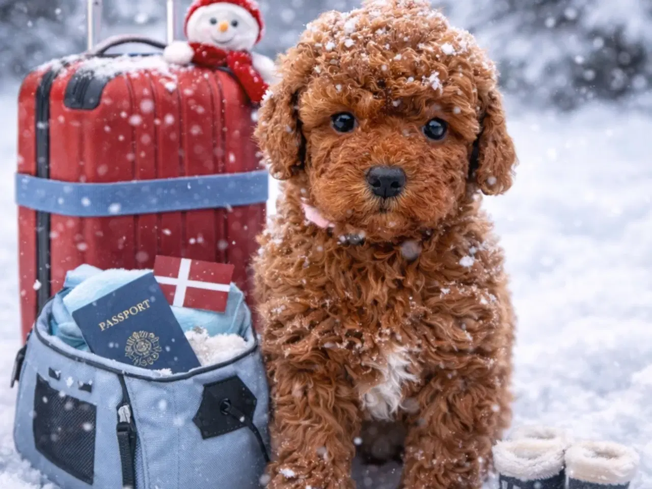 Billede 1 - Skønne røde Doodldoodle hvalpe 
