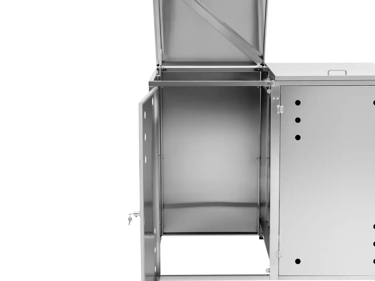 Billede 4 - Skraldespandsskjuler – 2 x 240 l – med lufthuller