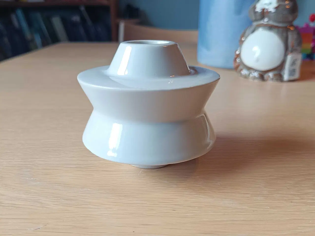 Billede 3 - Kähler Hammershøi Lysestage hvid porcelæn