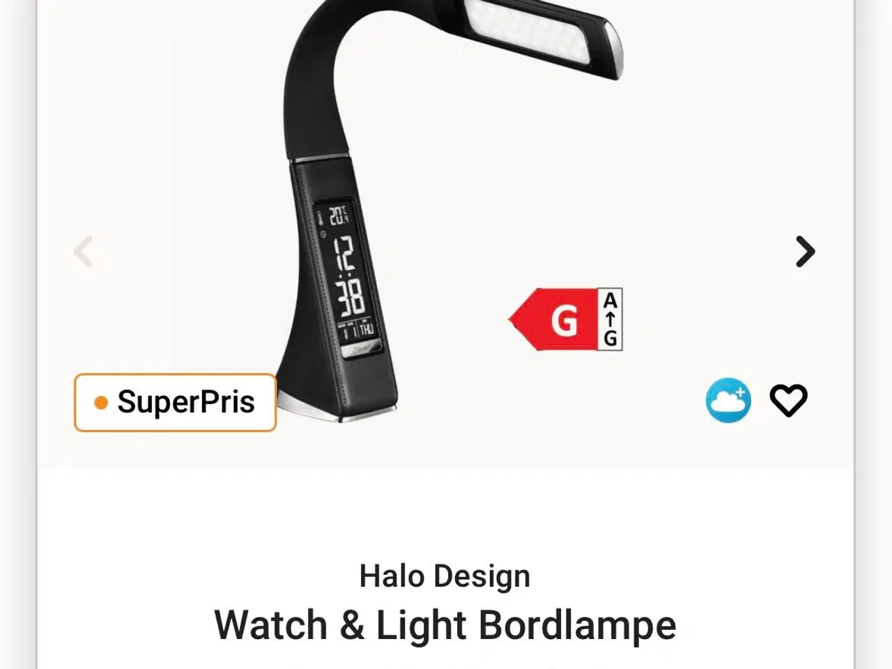 Billede 1 - Led sort lampe sælges 