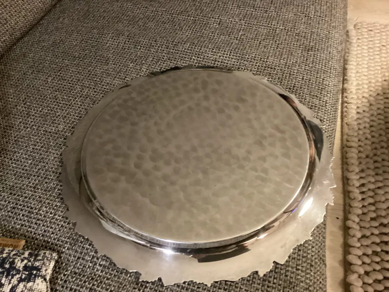 Billede 4 - Smukt vintage sølvpletfad-dekorativt drue/vinranke