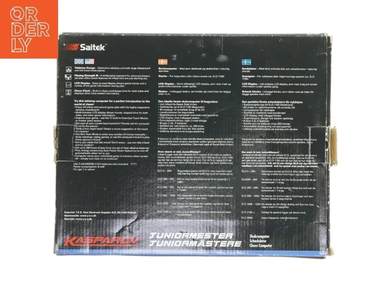 Billede 3 - Elektronisk skakcomputer fra Saitek (str. 25x25 cm)