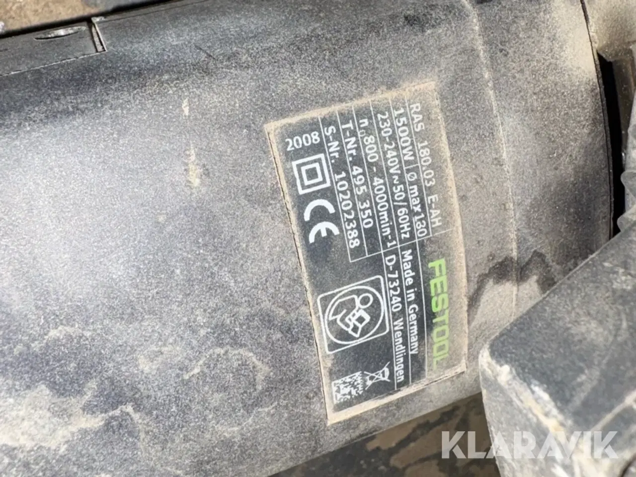 Billede 4 - Betonsliber Festool RAS 180.03 E-AH