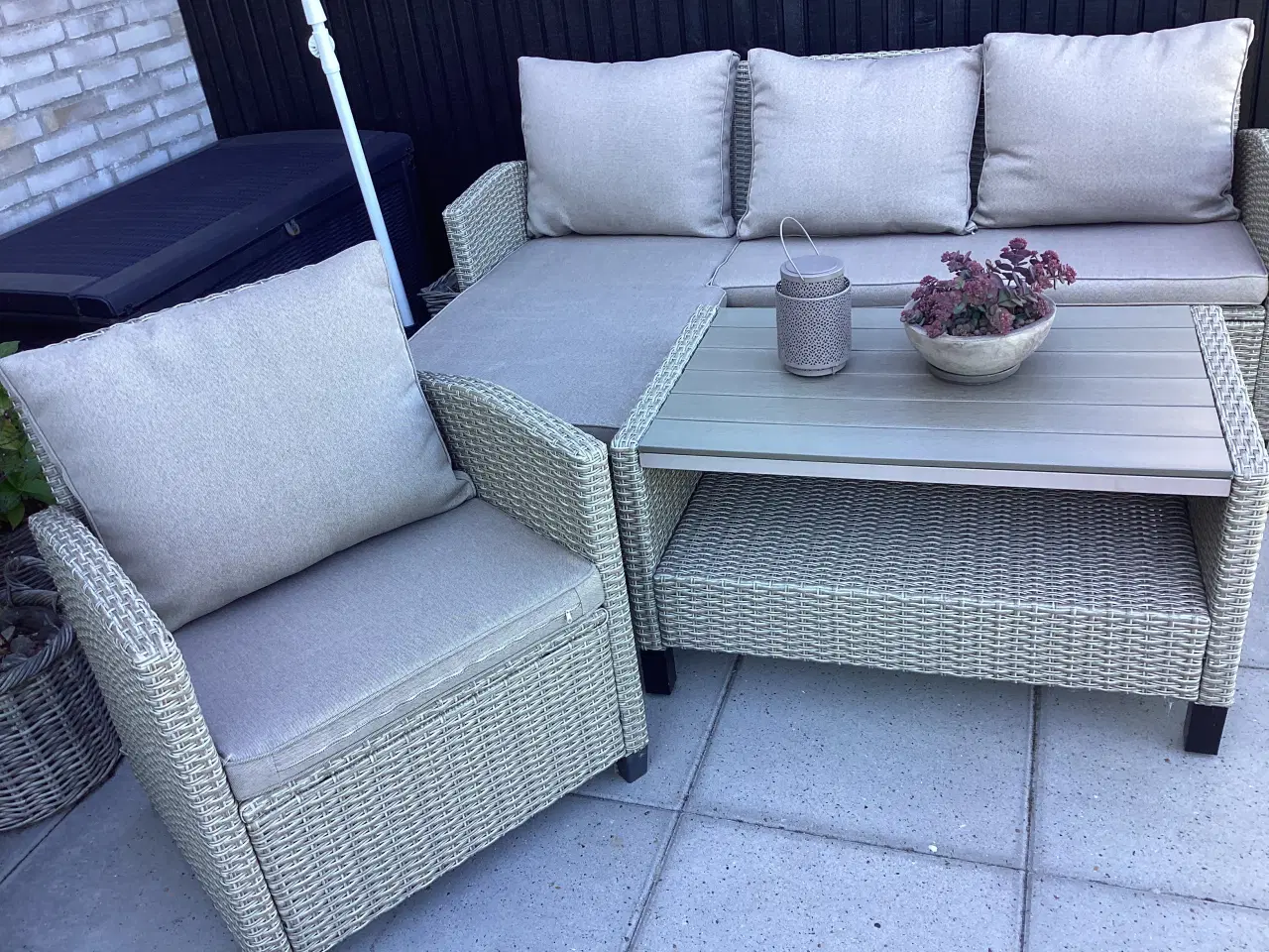 Billede 9 - Have sofasæt natur polyrattan