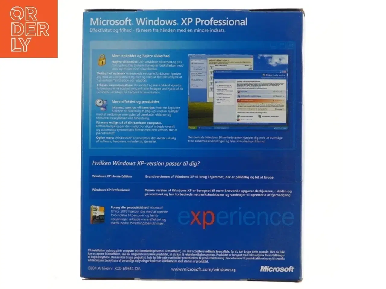 Billede 3 - Microsoft Windows XP Professional med servicepakker fra Windows (str. 19x14 cm)