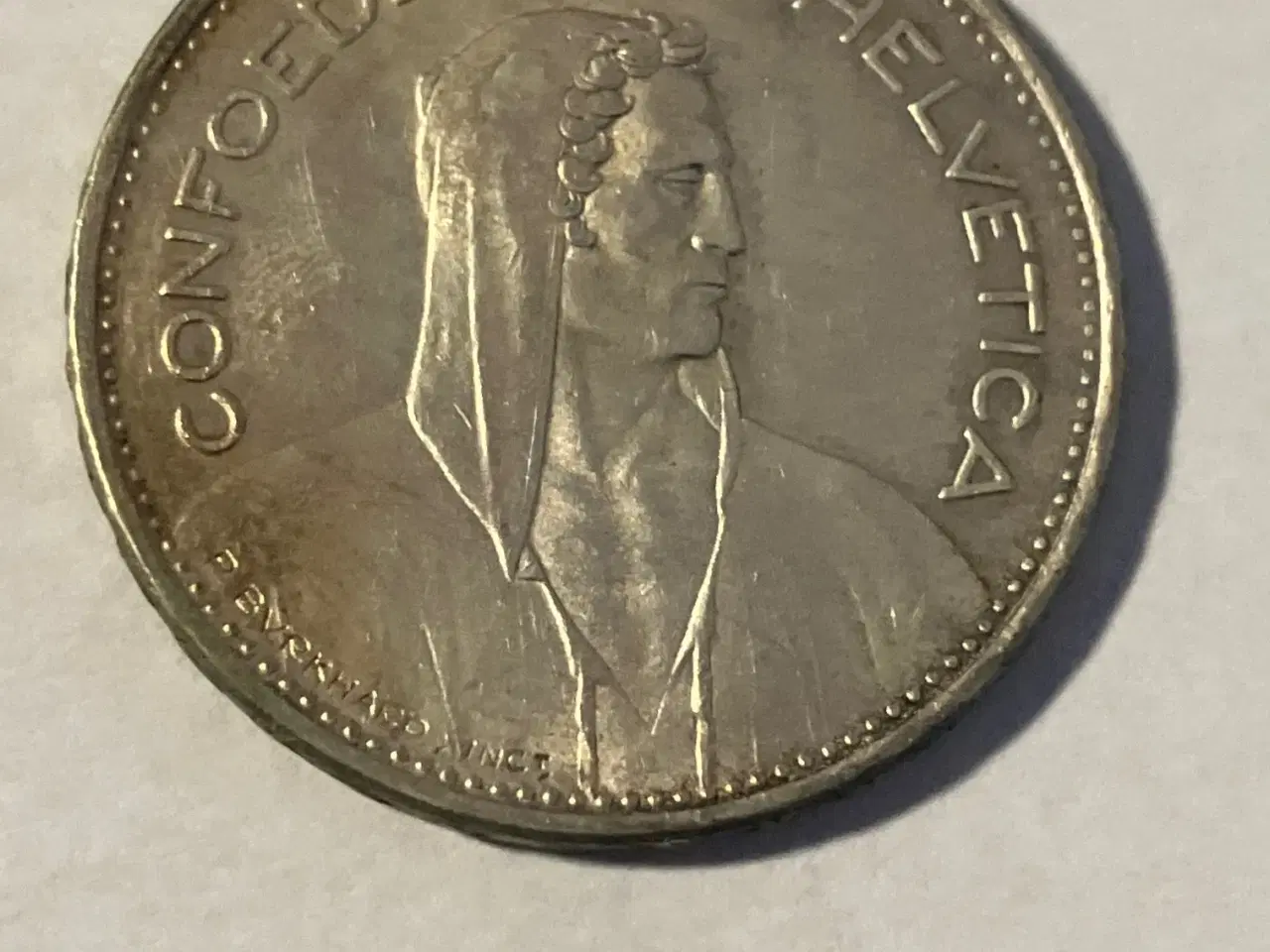 Billede 2 - 5 Francs 1939 B Switzerland