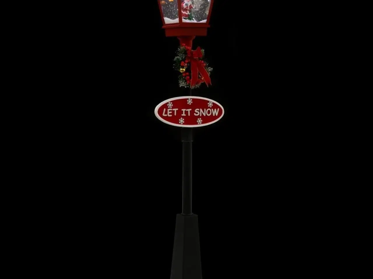 Billede 6 - Julegadelampe med julemand 180 cm LED