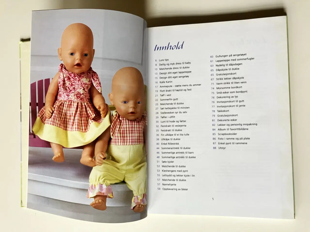 Billede 7 - Sy dukkeklær + Små kreasjoner - til baby og dukken