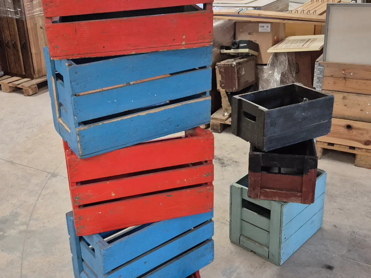 Billede 2 - Tidligere ølkasser - Malede