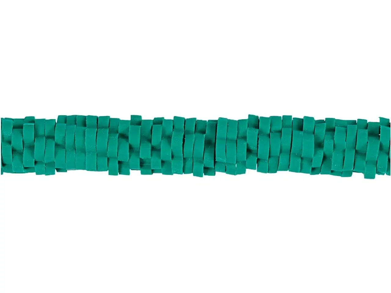 Billede 1 - Lerperle, diam. 5-6 mm, hulstr. 2 mm, turkis, 145stk./ 1 pk.