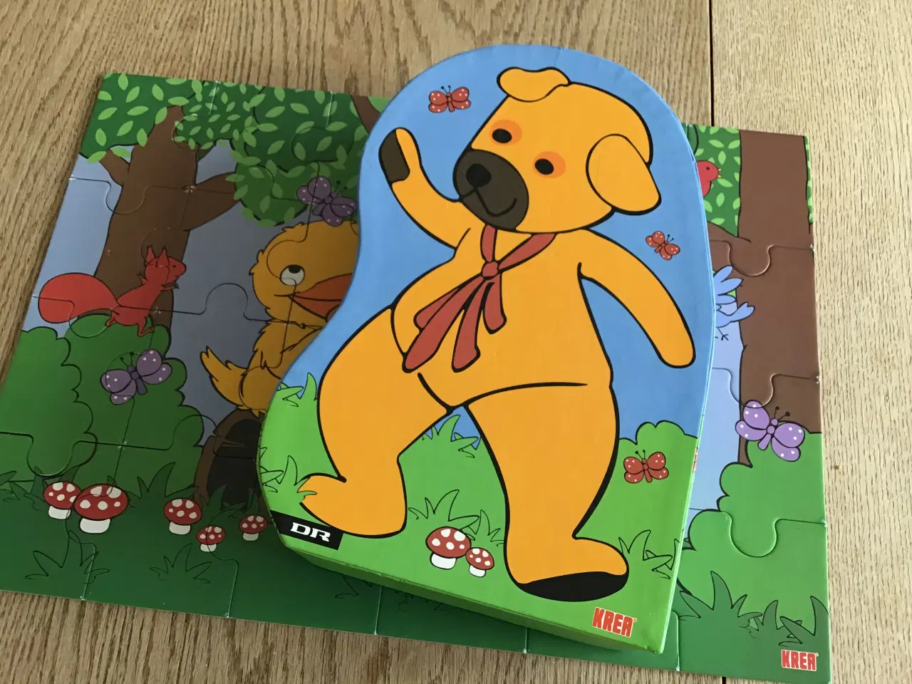 Billede 2 - Bamse og kylling puslespil