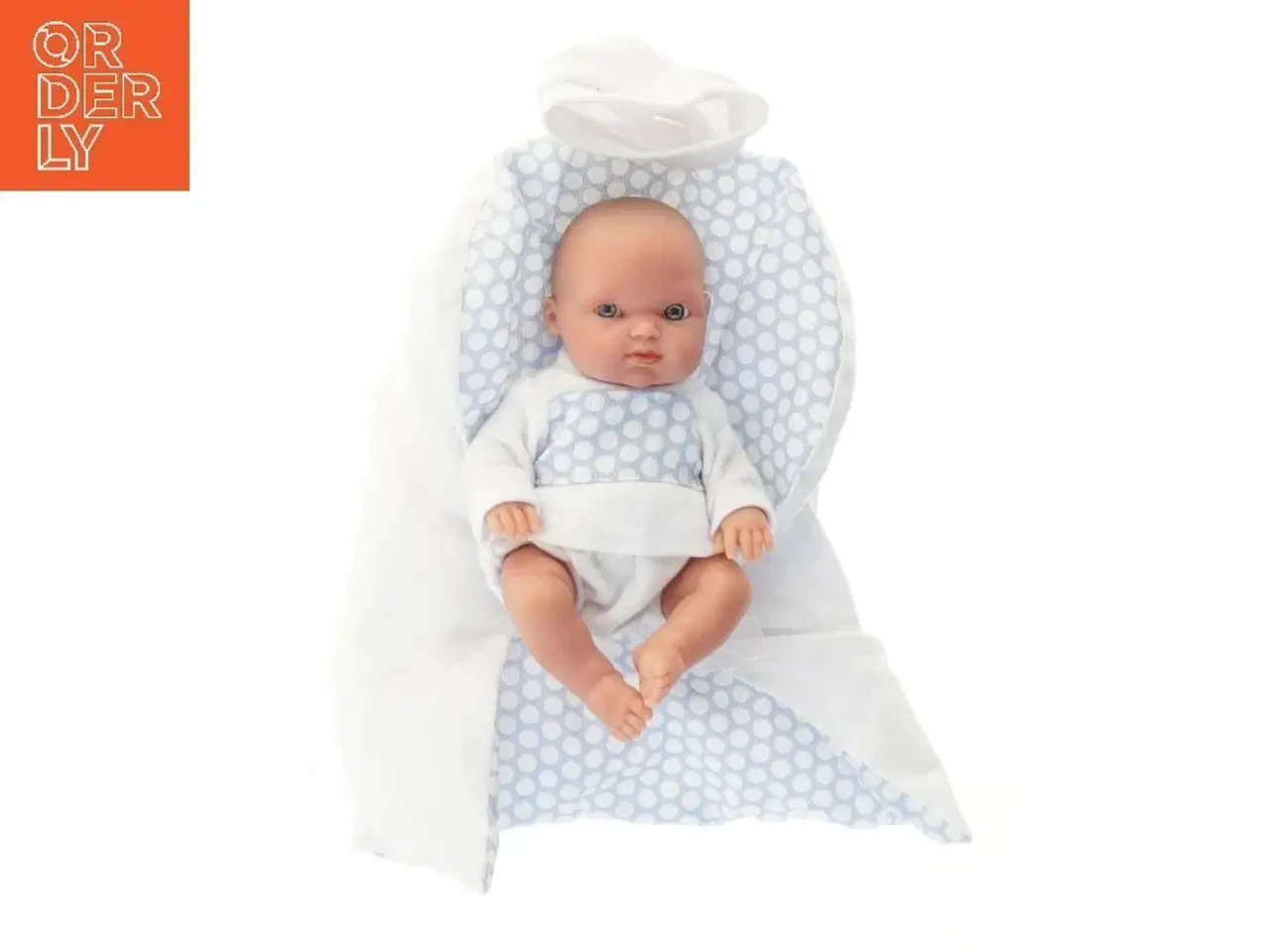 Billede 2 - Babydukke med tæppe (str. 20 cm)