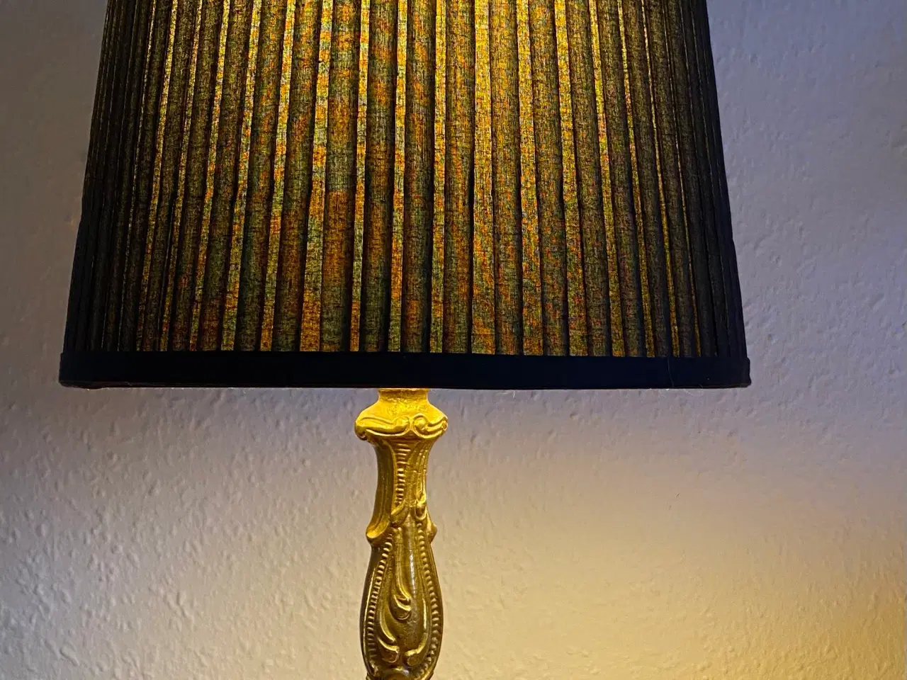 Billede 2 - Antik messing bordlampe