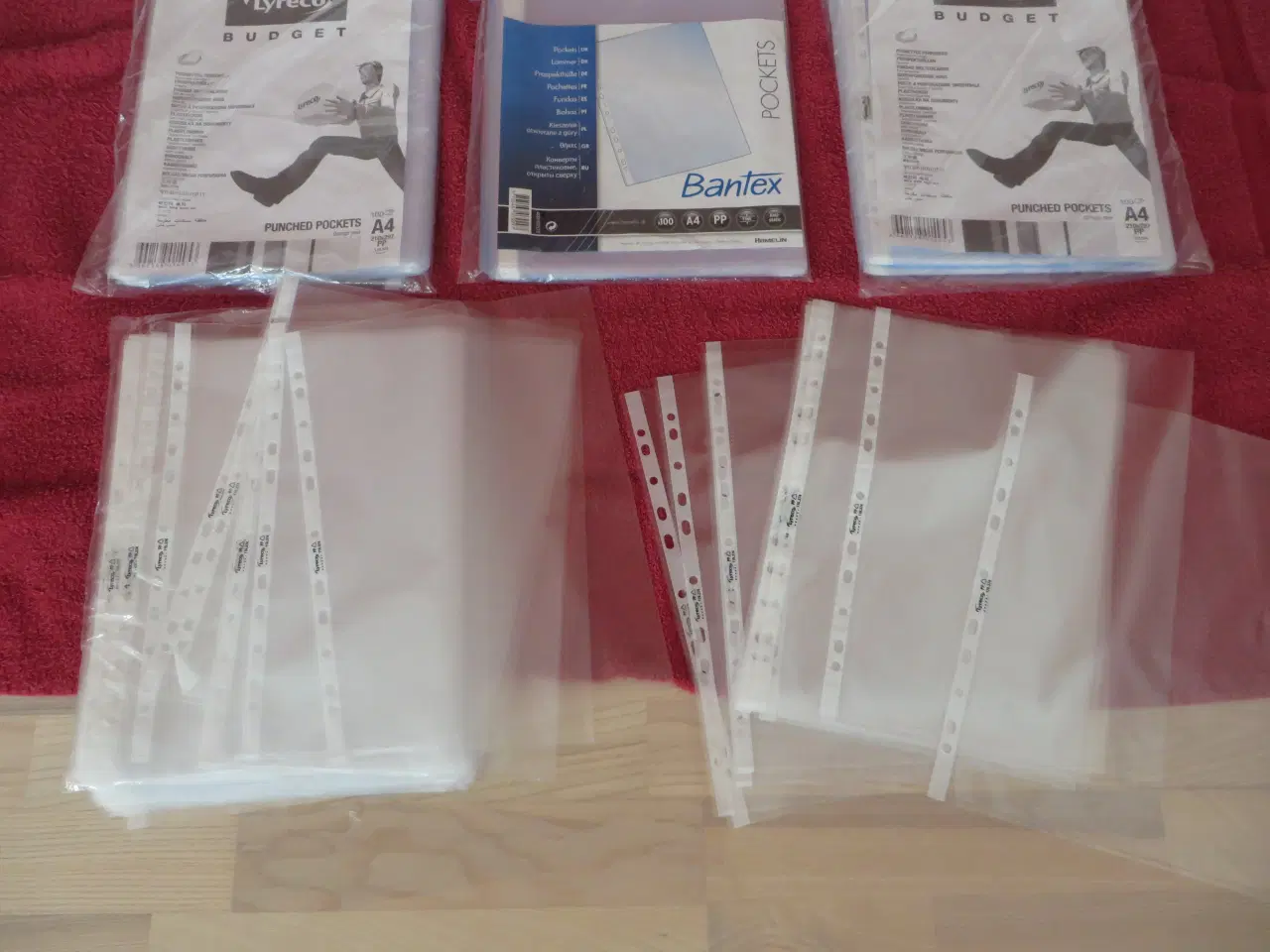 Billede 5 - Plastlommer, Lyreco, med huller, A4, 50 µm, pakke 