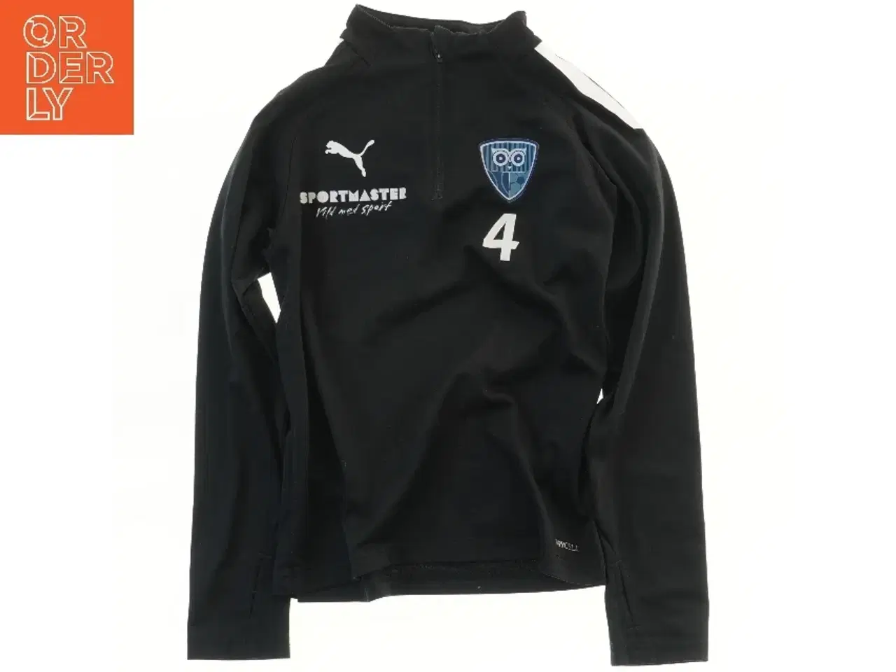 Billede 1 - Sort Puma sportstrøje med logoer (str. 134)
