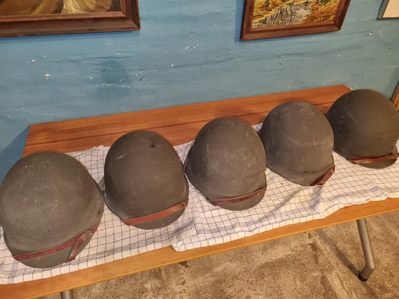 Billede 1 - Ægte militær stål hjelme