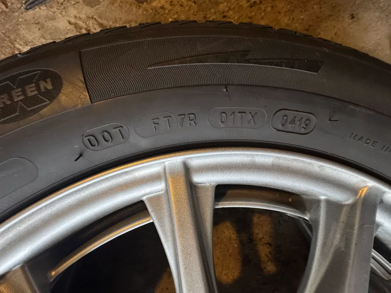 Billede 9 - Mercedes alufælge orginal med vinterdæk 16 tommer