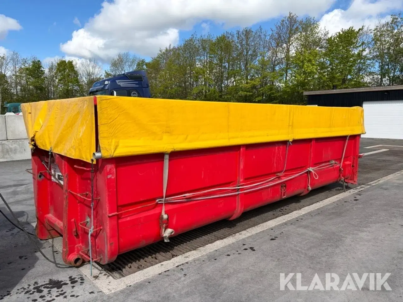 Billede 1 - Ladcontainer med rullepressening korntæt Micodan