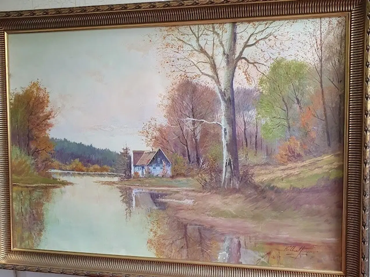 Billede 2 - Skønt maleri af Hilbert Jensen