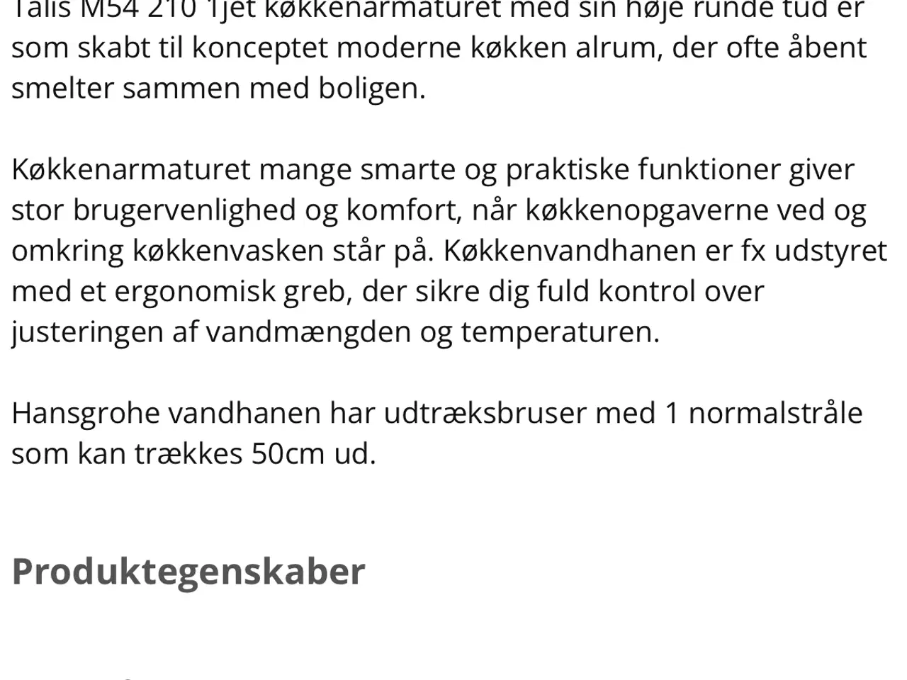 Billede 7 - Hans Grohe Køkkenarmatur Talis M54