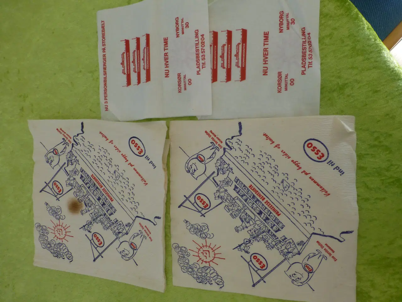 Billede 1 - Esso Servietter Storebælt + Vognmandssruten