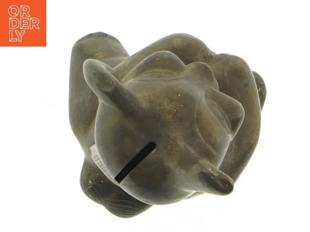 Billede 5 - Gammel sparegris i form af figur (str. 14 cm)