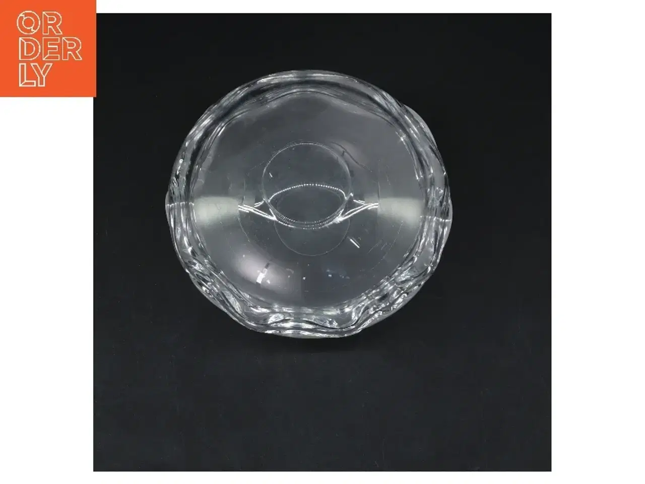 Billede 6 - Glas skål med bølget kant (str. Ø 11,5 cm højde 10,5 cm)