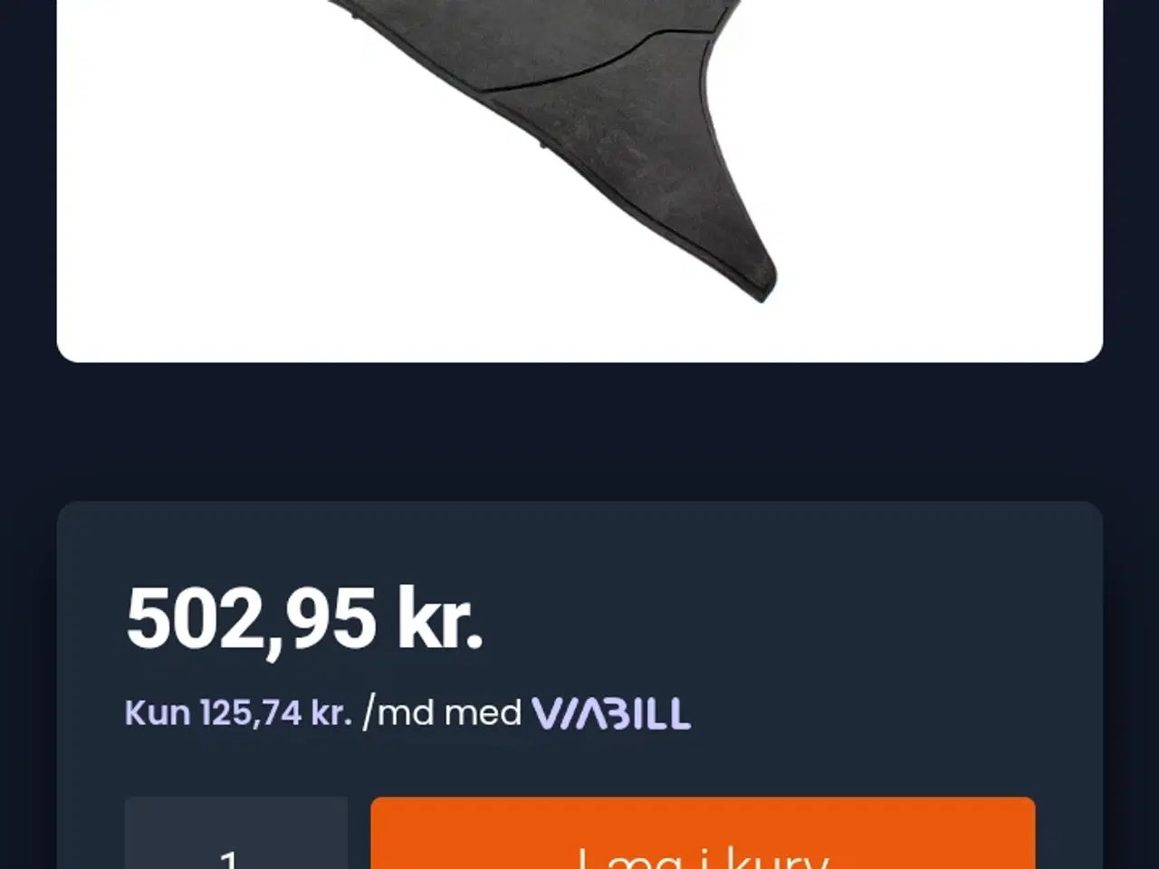 Billede 2 - Helt Ny original gummimåtte til pgo  Hot 50/big ma