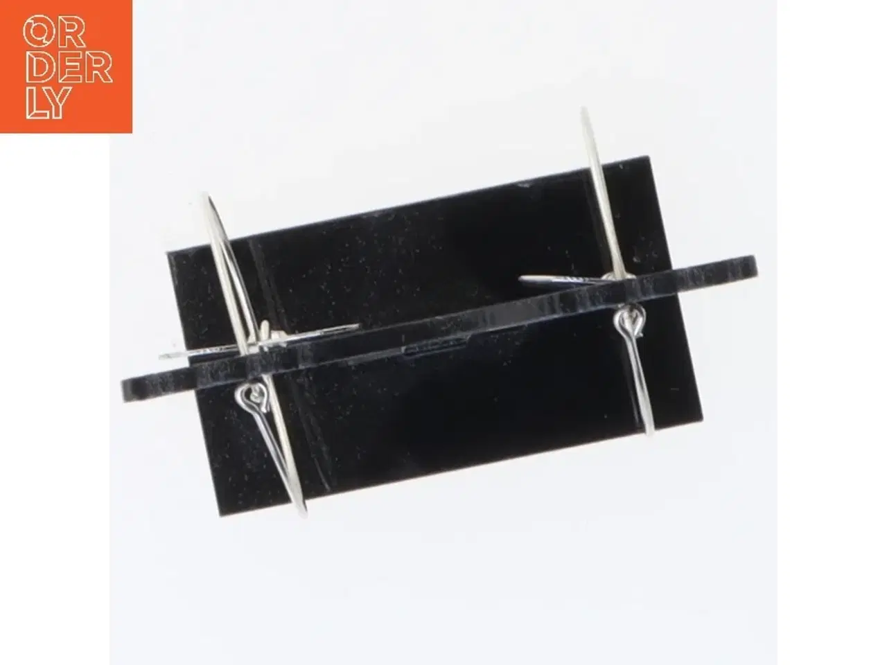 Billede 3 - Øreringe med hjerteformet vedhæng (str. Ø 3 cm)