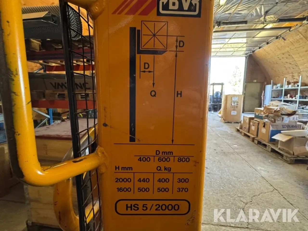 Billede 4 - Højdeløfter BV HS 5/2000