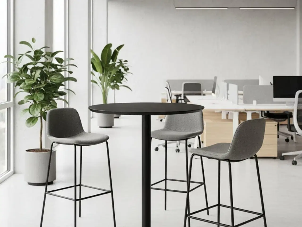 Billede 2 - Dencon Højbord – Sort Ø90 cm