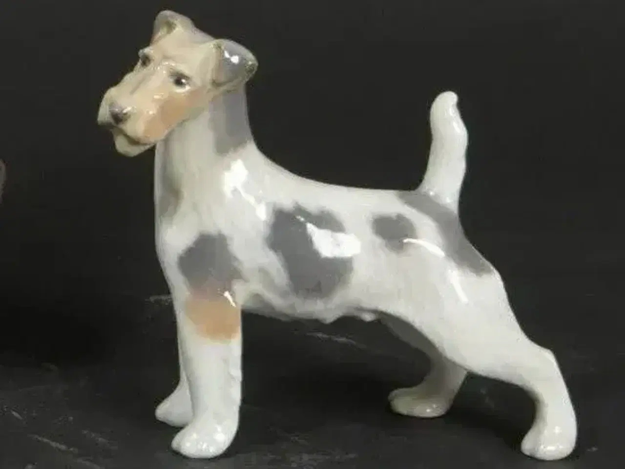 Billede 1 - Ruhåret Terrier, Royal Copenhagen hundefigur 