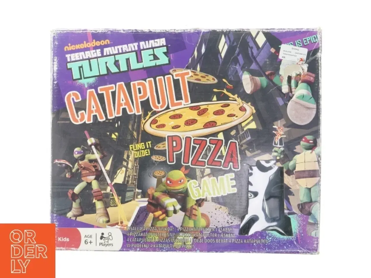 Billede 1 - Turtles pizza spil (str. 39 x 32 cm)