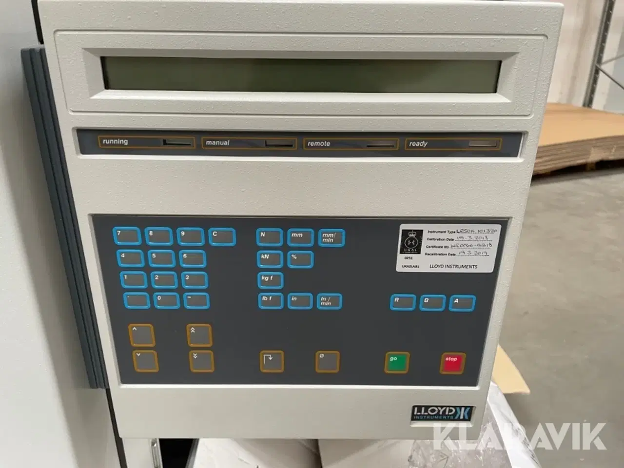 Billede 2 - materialeprøvningsmaskine Lloyd Instruments LR50K