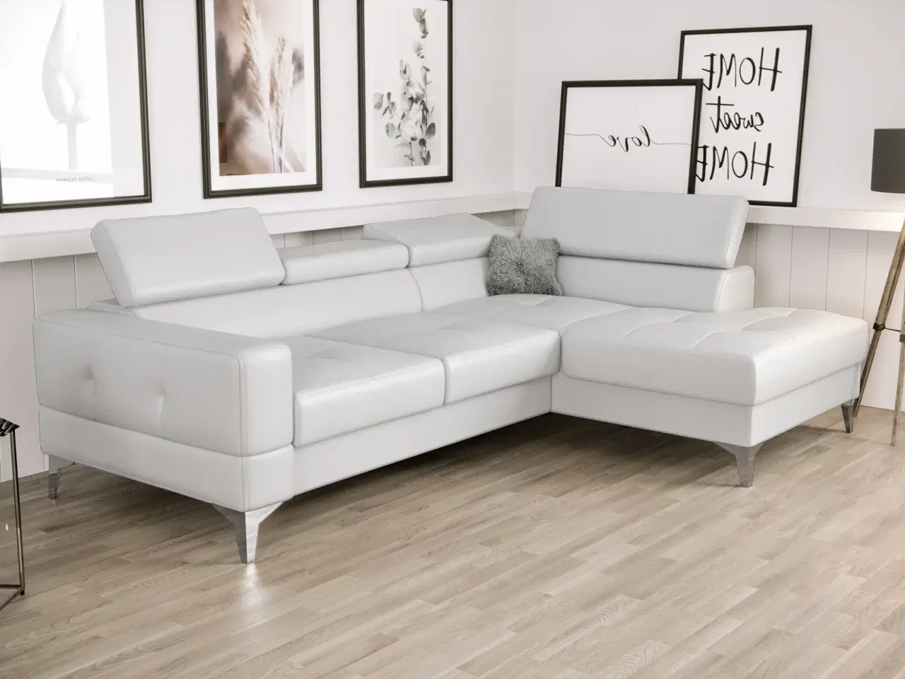 Billede 8 - TUTSEPI MINI HJØRNESOFA MED SOVEFUNKTION 170x250 CM Sort øko læder - MT9100 VENSTRE