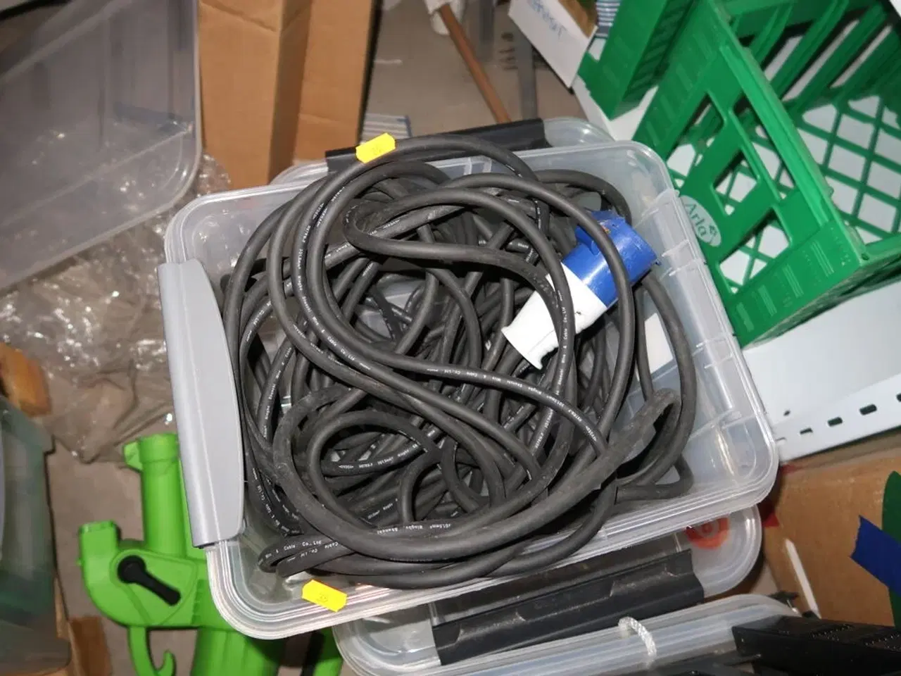 Billede 6 - Div. Forlængerledninger, pavillonsider, varmeovn, sejlduge, løvblæser m.m.