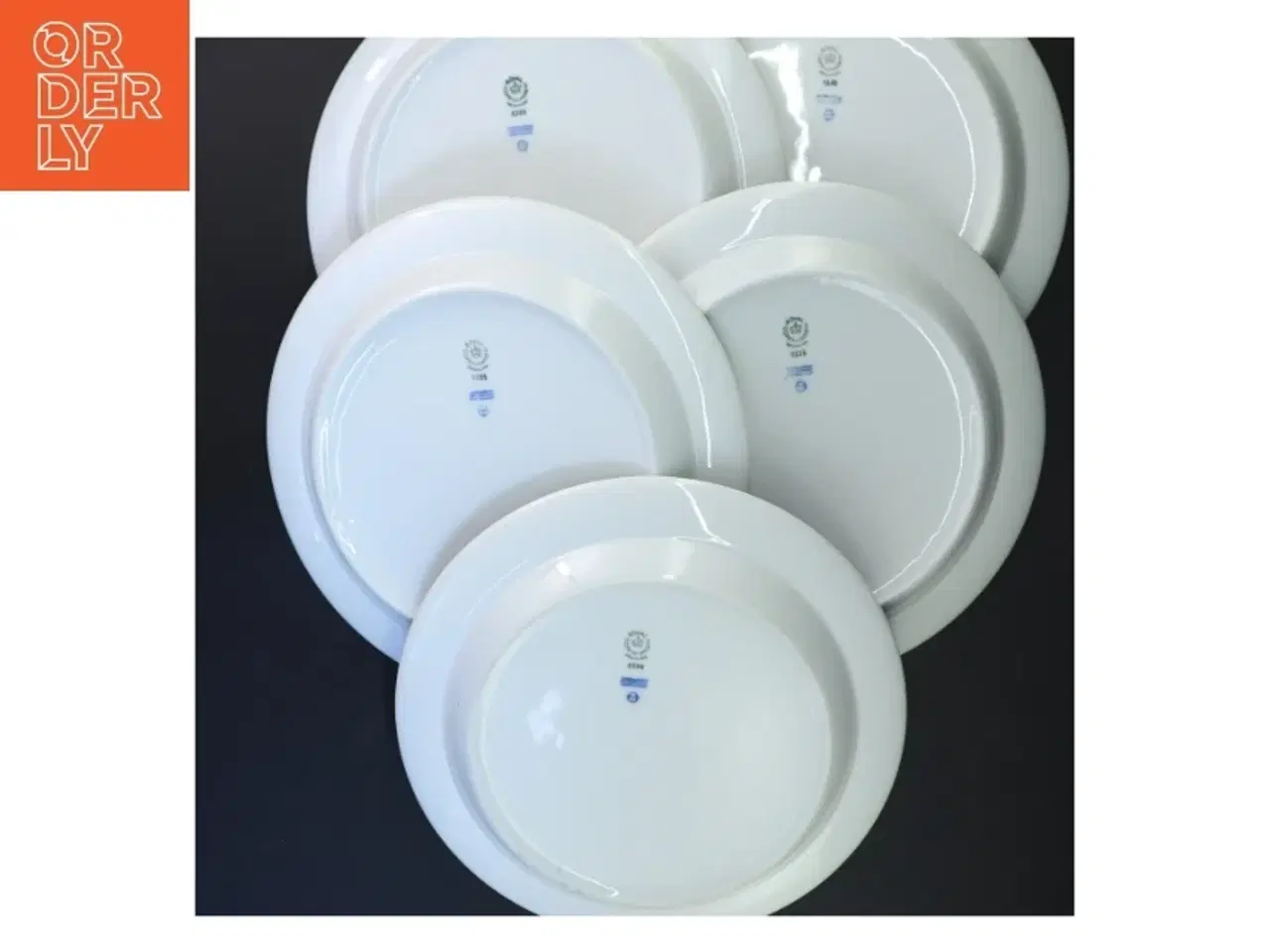 Billede 2 - 5 Royal Copenhagen hvidpot tallerkener (str. Ø 24 cm)