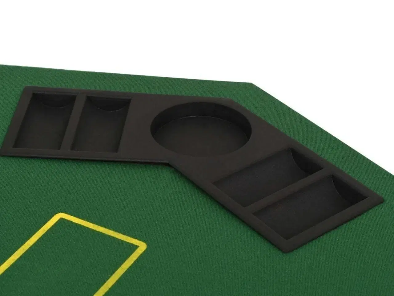 Billede 5 - Foldbar pokerbordplade til 8 spillere ottekantet grøn