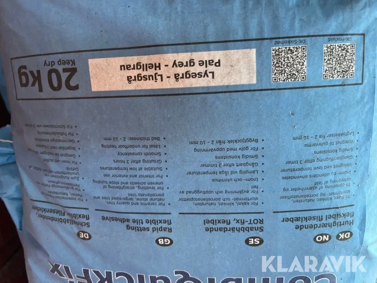 Billede 8 - Fliseklæber Alfix CombiQuickFix 95 sække