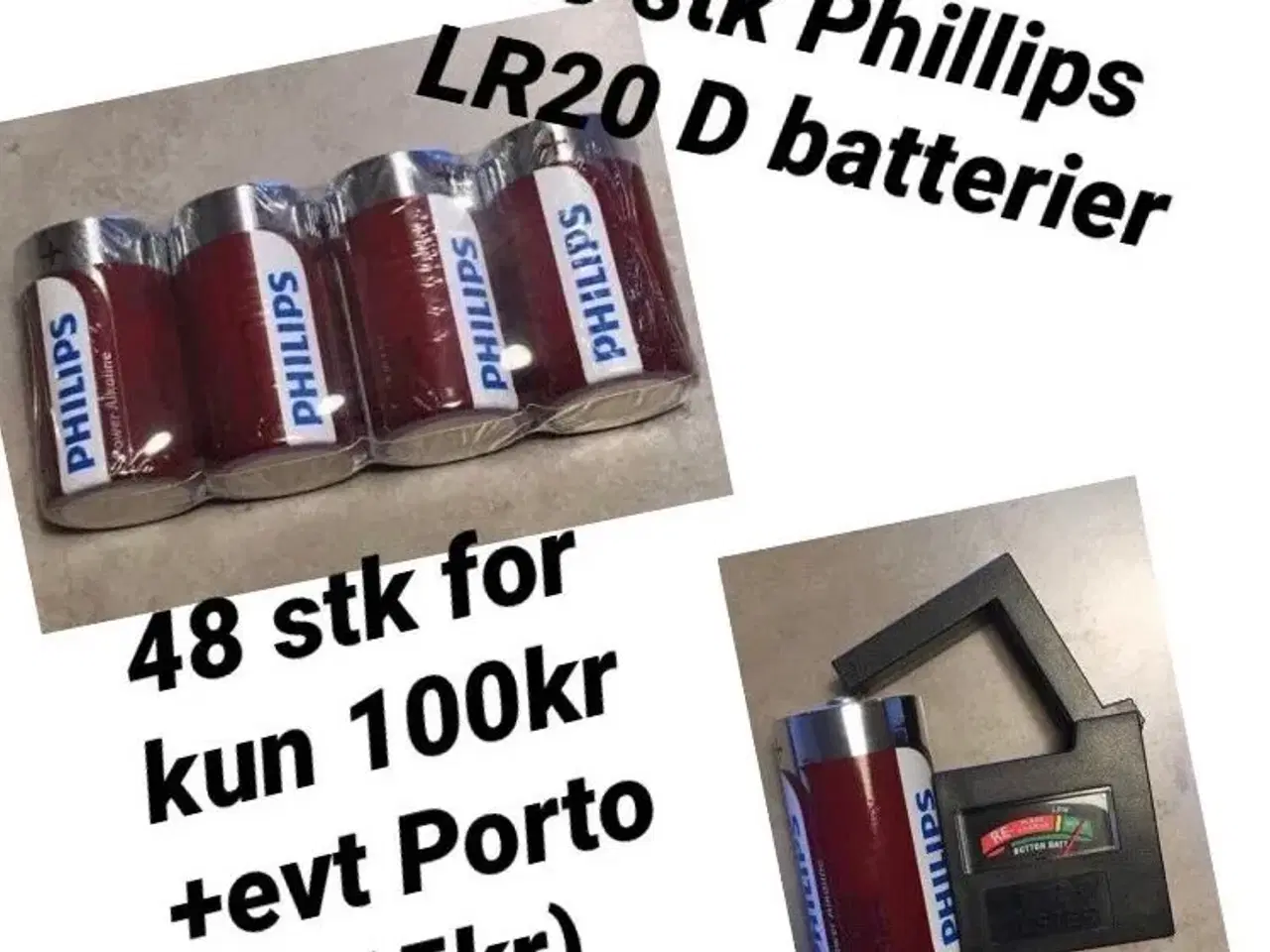 Billede 1 - 48 stk nye Phillips LR20  D batterier