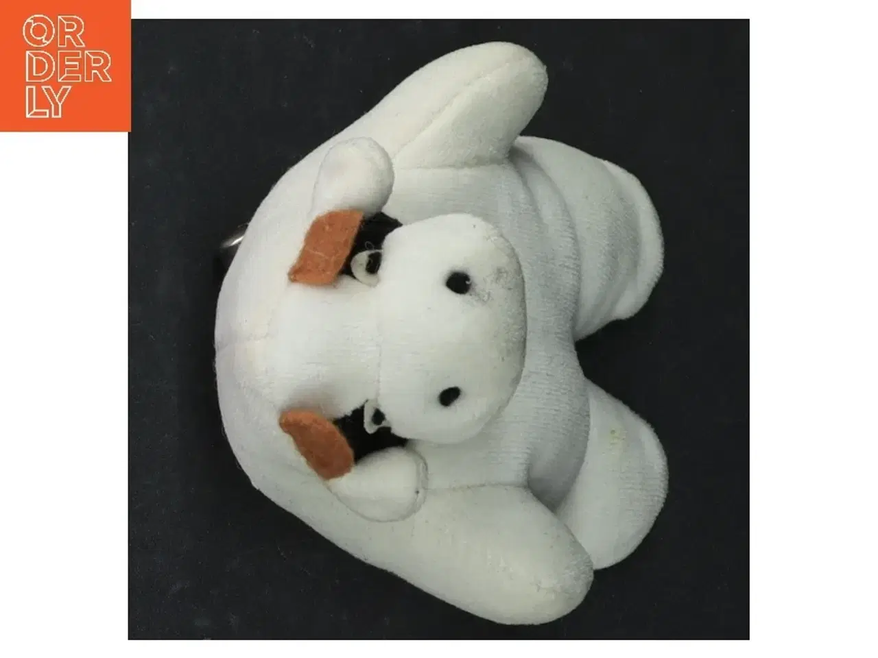 Billede 3 - Hvid bamse (str. 11 x 9 cm)