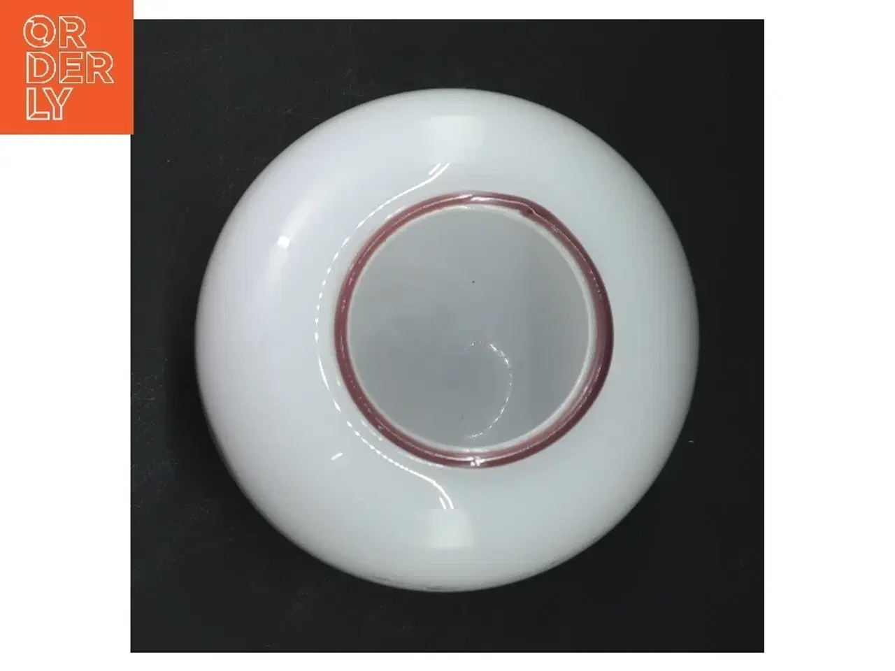 Billede 3 - Holmegaard vase med rosa detalje (str. 15 cm)