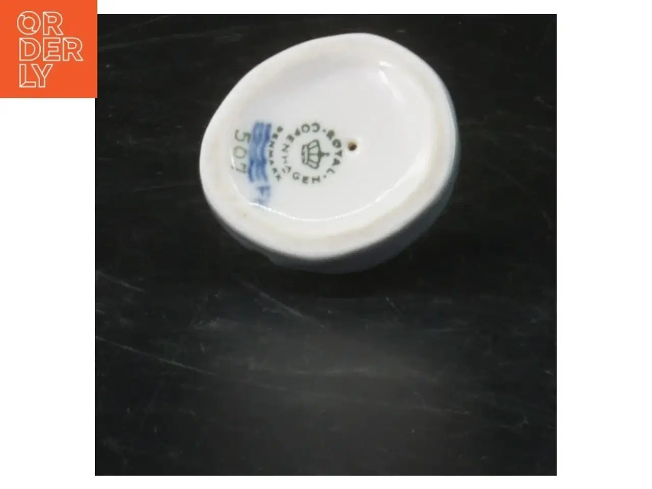 Billede 2 - Lille porcelænsfigur med frø på sten 507 Royal Copenhagen (str.  4x4 cm)